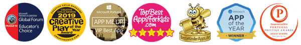 All the fantastic Awards that Classplash earned with their joyful music apps for kids